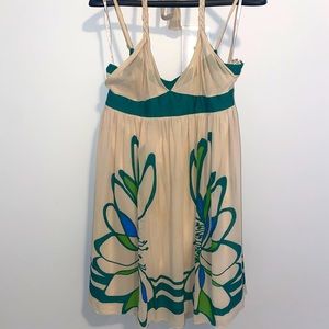 Karen Millen Gorgeous Tan Floral Dress 14